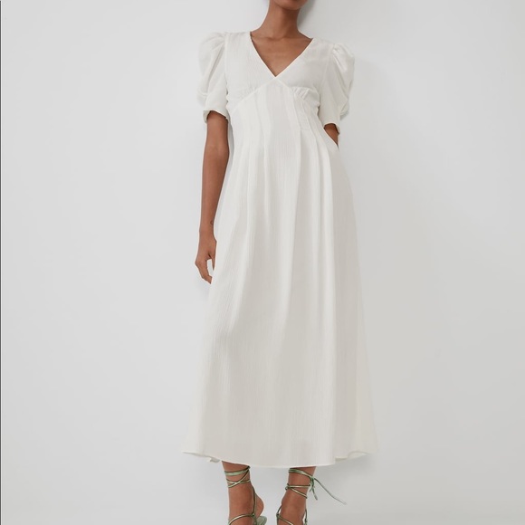 puff sleeve dress zara